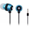 GEMBIRD sluchátka s mikrofonem MHS-EP-002 pro MP3, kovová, modrá