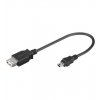 PremiumCord USB redukce kabel USB A/female - Mini 5pin USB/male 20cm OTG