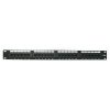 19" Patch panel XtendLan 24port, UTP, Cat5E, duální svorkovnice, černý