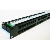 DATACOM Patch panel 48p. Cat5e 1U BK 8x6p. Modul, UTP, 19''
