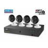 iGET HOMEGUARD HGNVK85304 PoE kamerový systém s detekciou pohybu SMART, 8-kanálový FullHD NVR + 4x FullHD vonkajšia kam