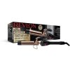 REVLON Salon Long Lasting Curls RVIR1159E kulma na vlasy, klešťová, studený hrot, 6 teplot, černá a zlatá