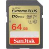 SanDisk Extreme PLUS/SDXC/64GB/170MBps/UHS-I U3 / Class 10