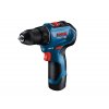 BOSCH GSR 12V-30, akumulátorový vrtací šroubovák, 0 – 420 / 0 – 1.600 ot/min, 8 mm, příruční kufr