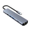 PremiumCord USB-C na HDMI + USB3.0 + USB2.0 + PD + SD/TF + RJ45 adaptér