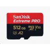 SanDisk micro SDXC karta 512GB Extreme PRO (200 MB/s Class 10, UHS-I U3 V30) + adaptér