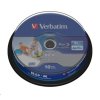 VERBATIM BD-R SL Datalife (10-pack)Blu-Ray/Spindle/6x/25GB Wide Printable