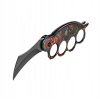 Boxer Karambit so skladacou čepeľou Lebky Red4