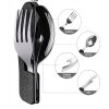 Outdoor Camping set príbor Black s puzdrom4