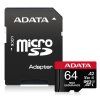 Adata High Endurance MicroSD 64 GB (Class 10, U3, V30) + Adaptér