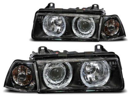 PŘEDNÍ SVĚTLA. A.E. PRO BMW E36 90–99 ČERNÁ