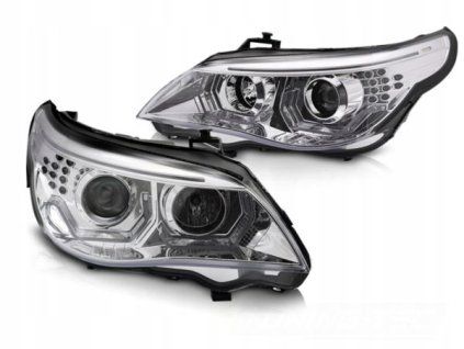 LED REFLEKTORY CHROME pro BMW E60 E61 2003–2007