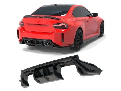 ZADNÍ DIFFUZOR BMW 2 M2 G87 23 – LESKLÁ ČERNÁ