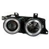 Přední světla Angel Eyes pro BMW E34/E32 – černá