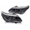 REFLEKTORY BMW E60 E61 03–07 LED ČERNÉ