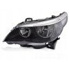 LEVÁ SVĚTLOMETOVÁ LAMPY BMW E60 E61 03–07 ČERNÁ