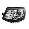 Přední světla VW T5 Multivan 9/09– černá LED DRL