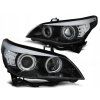 Přední světlomety BMW E60/E61 2003–2004 CCFL HID D2S černé