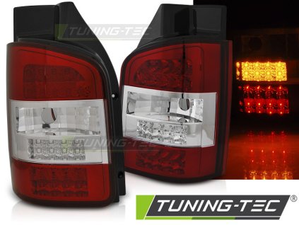 LED ZADNÍ SVĚTLA ČERVENO-BÍLÁ pro VW TRANSPORTER T5 10-15