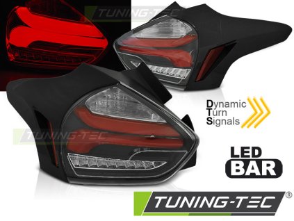 FORD FOCUS 3 15-18 HATCHBACK BLACK RED SEQ LED