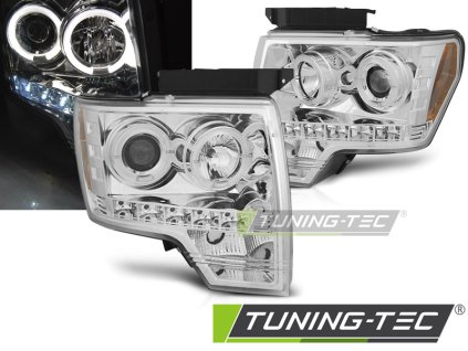 FORD F150 MK12 08-14 CHROMOVANÁ ANGELSKÁ EYES