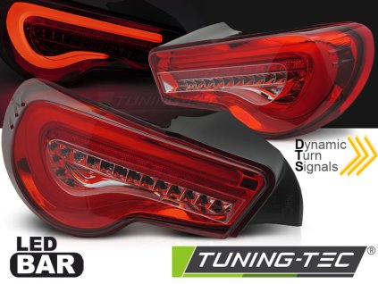 TOYOTA GT86 12-21 LED BAR ČERVENÁ SEQ