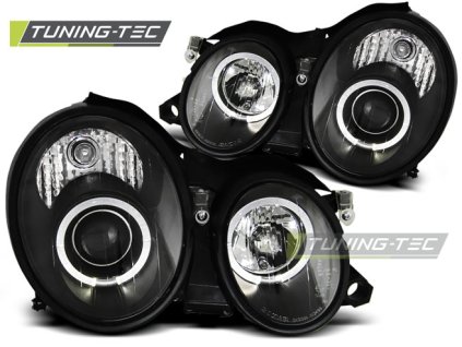 SVĚTLOMETY ANGEL EYES ČERNÉ PRO MERCEDES W208 CLK 03.97-04.02