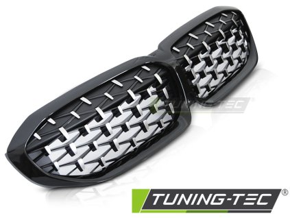 GRILLE DIAMOND GLOSSY BLACK fits BMW G20/G21 19-22