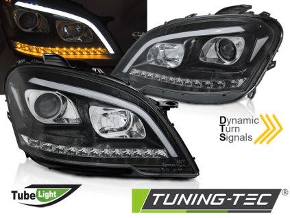 TRUBKOVÉ SVĚTLOMETY ČERNÝ SEQ pro MERCEDES W164 ML M-KLASA 09-11