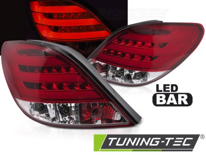 PEUGEOT 207 3D/5D 05.06-06.09 ČERVENO-BÍLÁ LED RAMPA