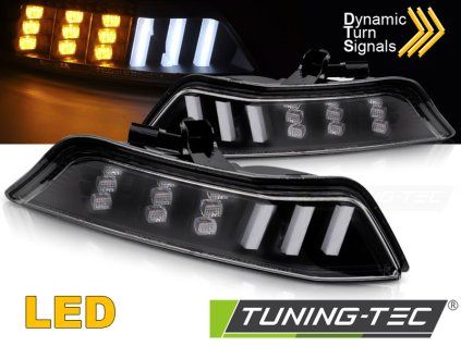 12574 predni smerova cerna led seq pro ford mustang 15 17