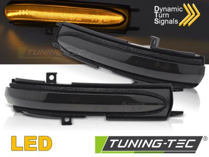 BOČNÍ SMĚROVÁ ZRCÁTKA KOUŘOVÁ LED SEQ PRO HONDA CIVIC 04-06 ACCORD 02-08