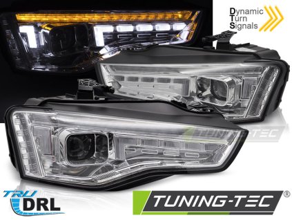 XENONOVÉ SVĚTLOMETY LED CHROM SEQ pro AUDI A5 11-16