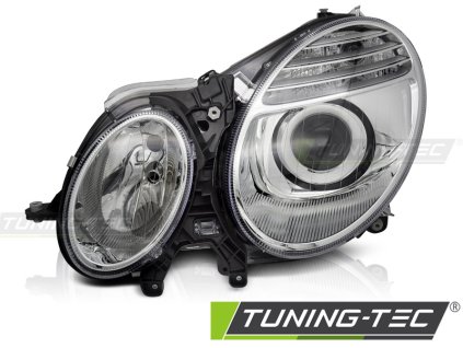 CHROMOVÉ LEVÉ SVĚTLOMETY TYC PRO MERCEDES W211 06-09