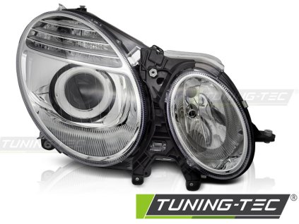 PRAVÉ CHROMOVANÉ SVĚTLOMETY TYC PRO MERCEDES W211 06-09