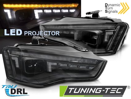 LED SVĚTLOMETY LED ČERNÝ SEQ pro AUDI A5 11-16