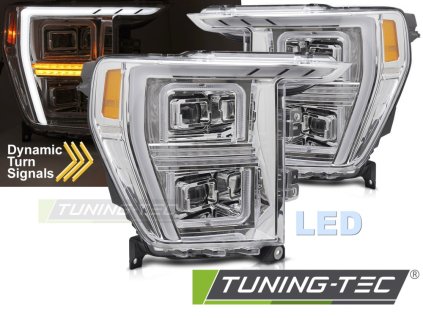 LED SVĚTLOMETY TUBE CHROM PRO FORD F150 MK14 20-23