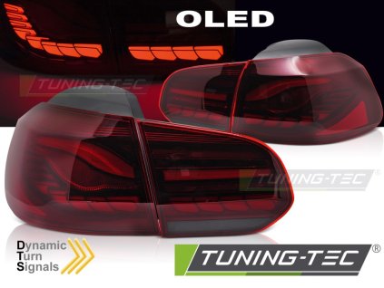 ZADNÍ LED SVĚTLA ČERVENÁ LED OLED pro VW GOLF 6 08-13