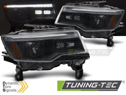 CHRYSLER JEEP GRAND CHEROKEE 14-21 ČERNÝ TRUBKOVÝ SVĚTLOMET SEQUIL