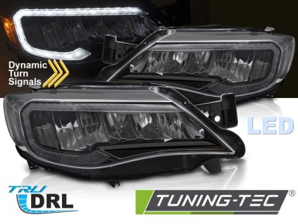 LED SVĚTLOMETY TUBE BLACK, PRO SUBARU WRX 08-14