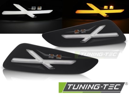 PŘEDNÍ SMĚROVÁ ČERNÁ LED SVĚTLA PRO VESPA SPRINT / PRIMAVERA 150 ccm