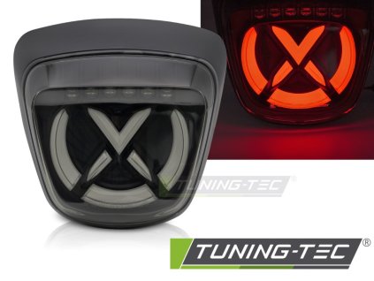 LED TAIL LIGHT SMOKE BLACK WHITE fits VESPA SPRINT 125 / 150