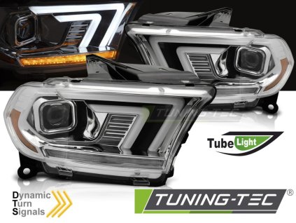 CHROMOVANÉ TRUBKOVÉ SVĚTLOMETY SEQ pasují na DODGE DURANGO 10-13