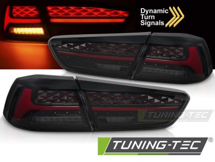 LED TAIL LIGHTS SMOKE fits MITSUBISHI LANCER 8 SEDAN 08-16 / LANCER EVOLUTION X 07-16