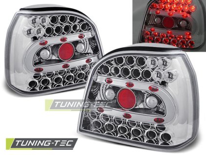 LED TAIL LIGHTS CHROME fits VW GOLF 3 09.91-08.97