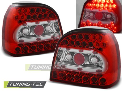 LED ZADNÍ SVĚTLA ČERVENO-BÍLÁ pro VW GOLF 3 09.91-08.97
