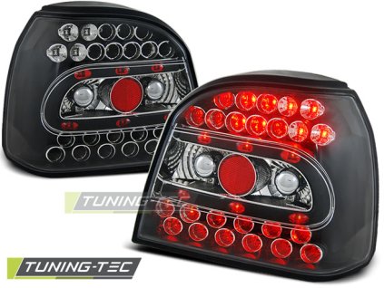 ZADNÍ LED SVĚTLA ČERNÁ pro VW GOLF 3 09.91-08.97