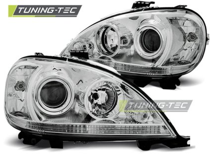 CHROMOVÉ SVĚTLOMETY PRO MERCEDES W163 ML M-KLASA 09.01-05