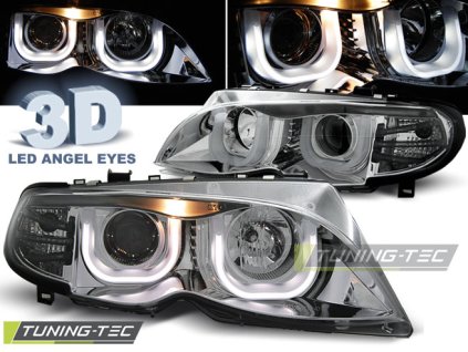 SVĚTLOMETY ANGEL EYES 3D CHROM PRO BMW E46 09.01-03.05 S/T