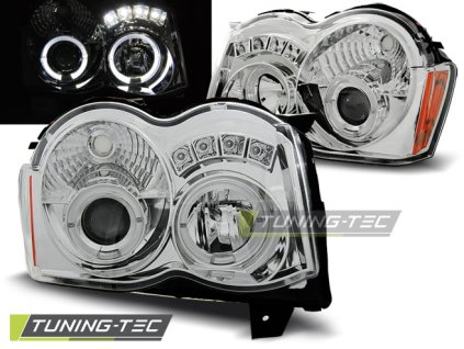 CHRYSLER JEEP GRAND CHEROKEE 08-10 ANGEL EYES CHROMOVÉ